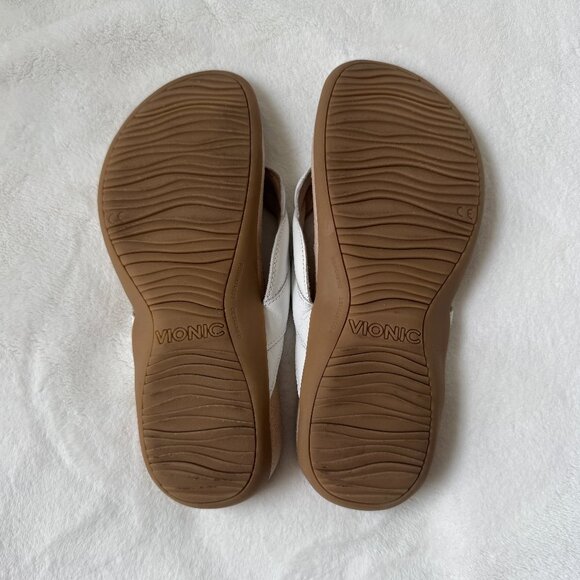Vionic Bella Braid Sandal White Size 6 - Picture 8 of 11